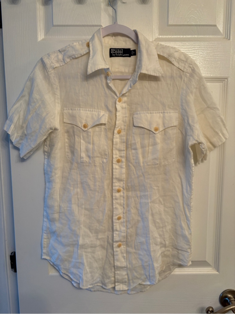 Polo Ralph Lauren 100% Linen Short Sleeve Shirt